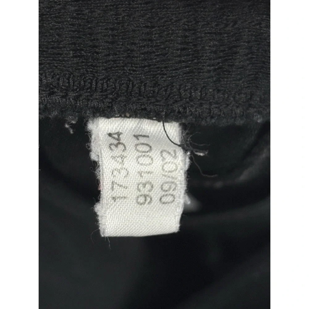 Vintage Adidas Men's Small Black 3 Stripe Snap Track Pants Y2K